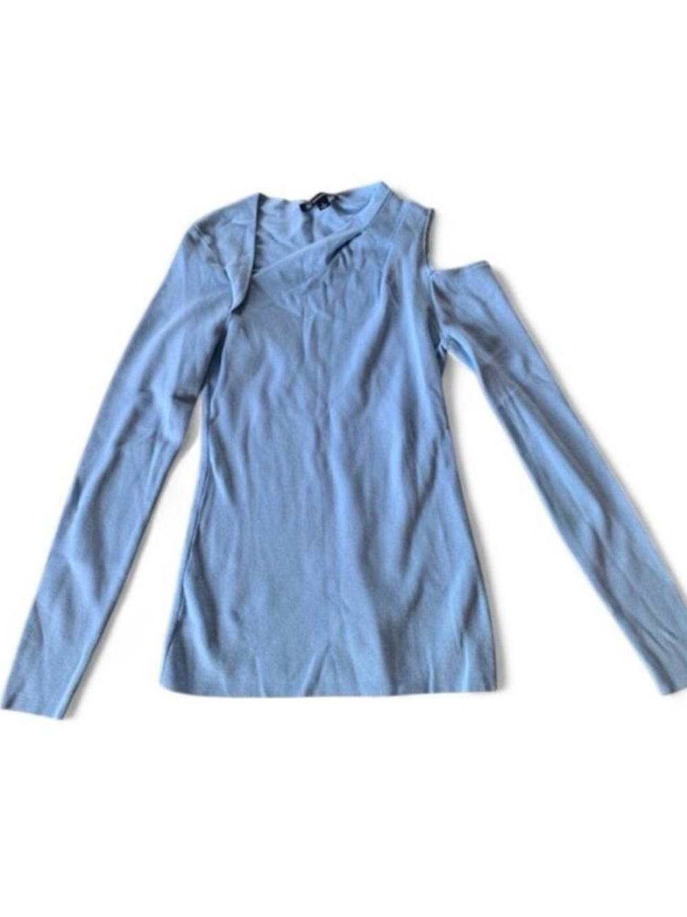 INC Light Blue Shoulder Cut Out Sweater/Top